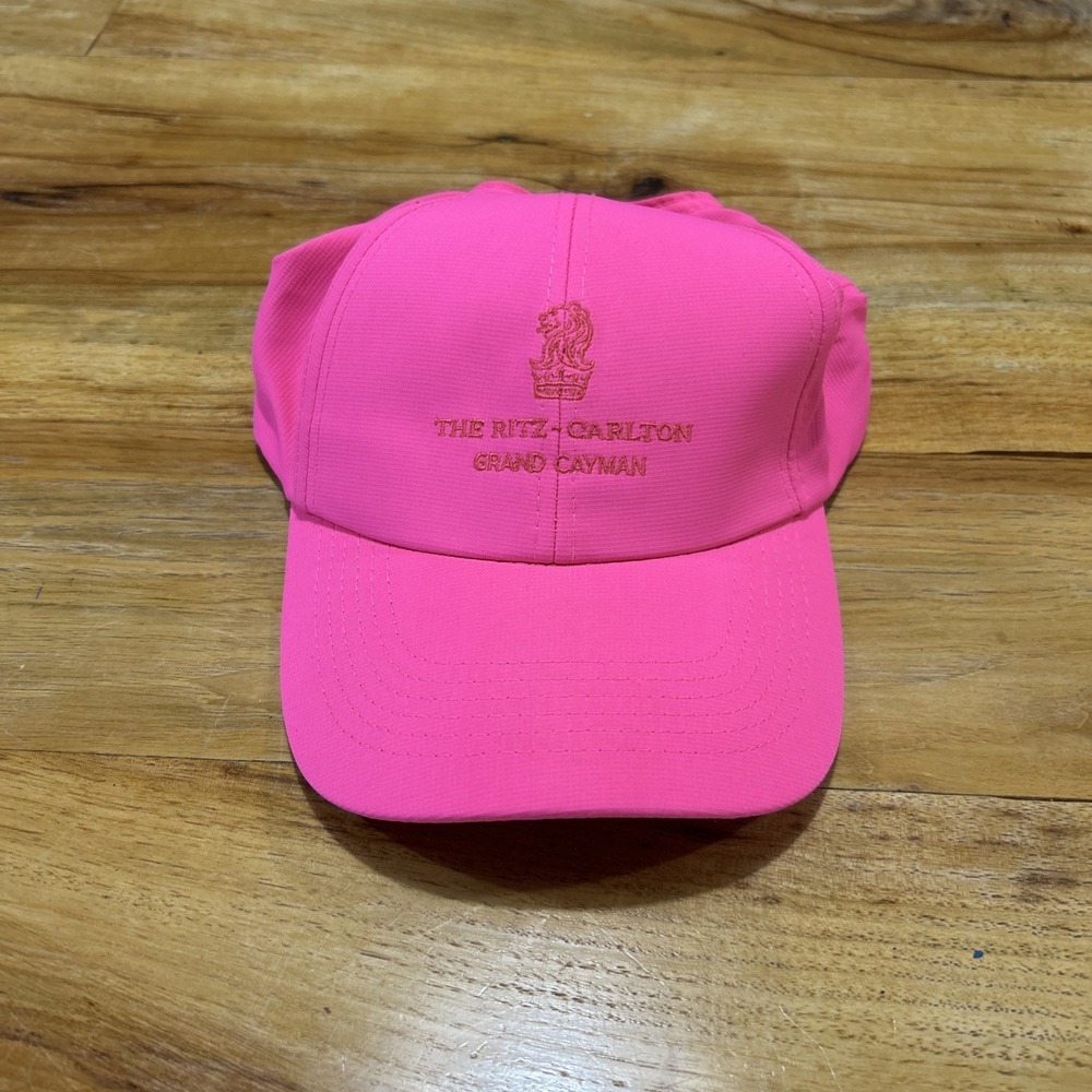 The Ritz-Carlton Grand Cayman Ahead Performance Hat Hot Pink Adjustable Golf Cap